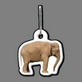 Elephant Shaped Tag W/ Zipper Clip